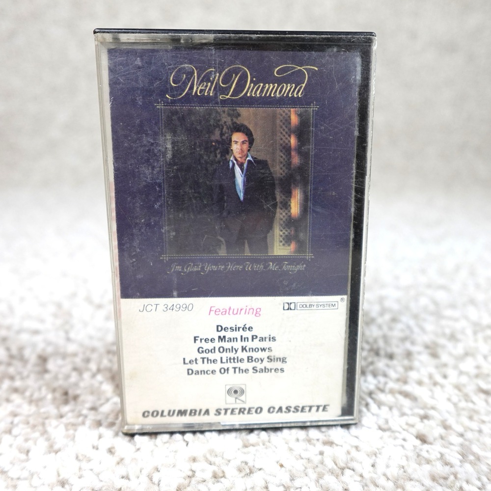 Neil Diamond I'm Glad You're Here With Me Tonight Cassette Tape 1977 JCT 34990